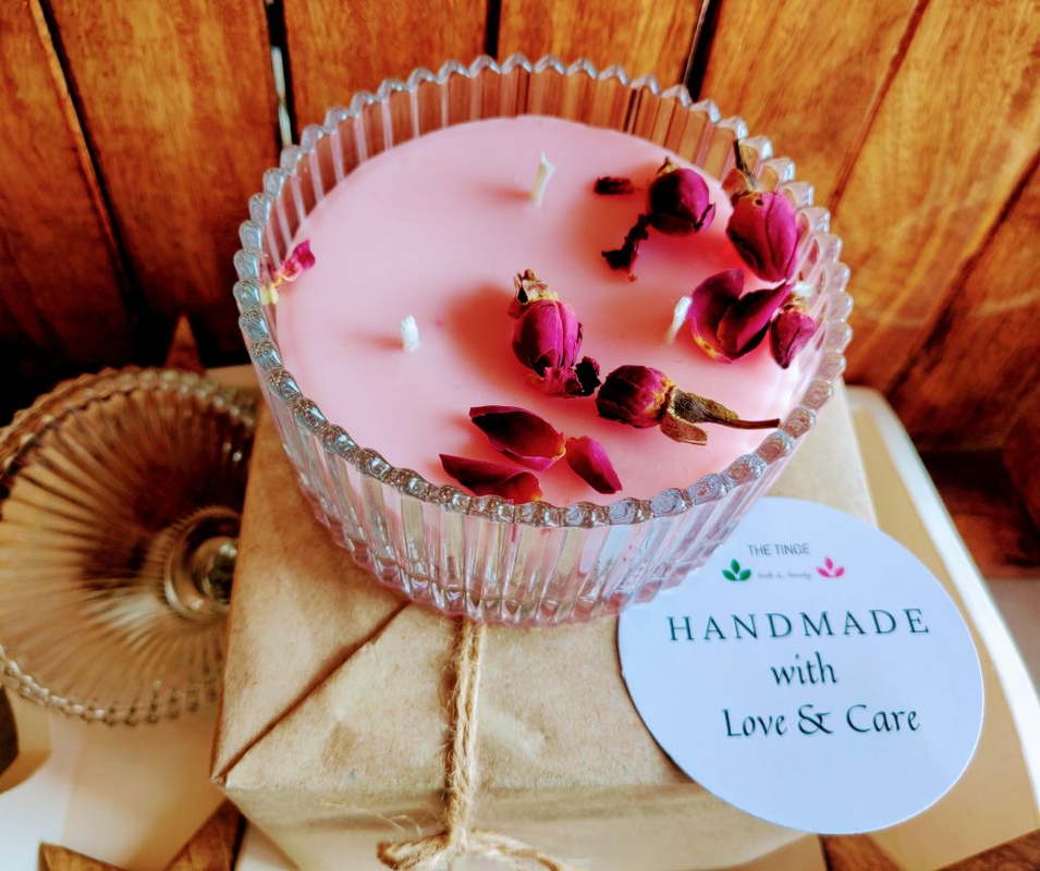 Handpoured Natural Soy Wax Crystal Candle 