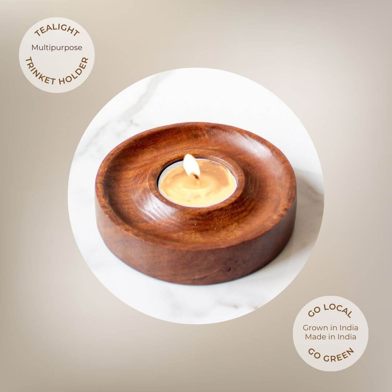 Concentric Tealight Candle